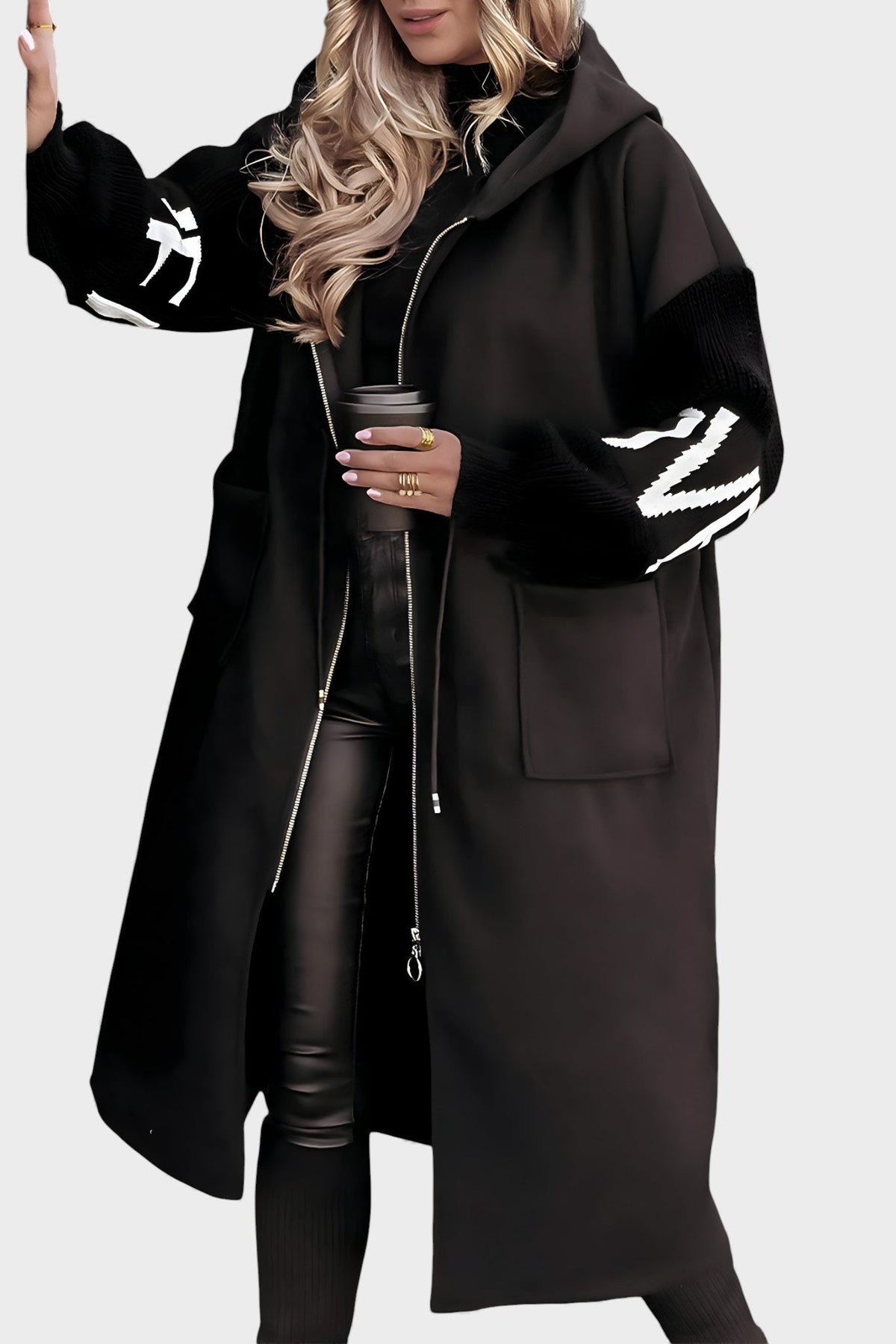 Patricia™ | Elegantný kabát-kardigán s kapucňou
