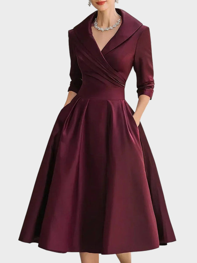 Clara™ | Elegantný saténový šaty