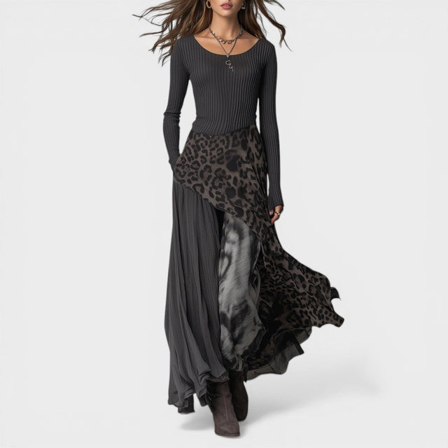 Martina™ | Dlhé elegantné leopardie šaty