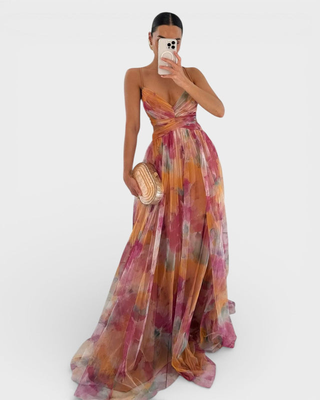 Valeria™ | Elegantné maxi kvetinové šaty