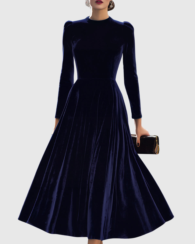 Vega™ | Elegantné modré midi šaty