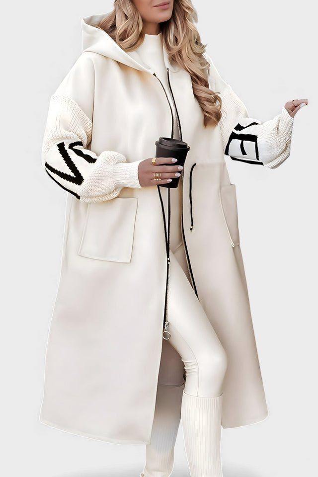 Patricia™ | Elegantný kabát-kardigán s kapucňou