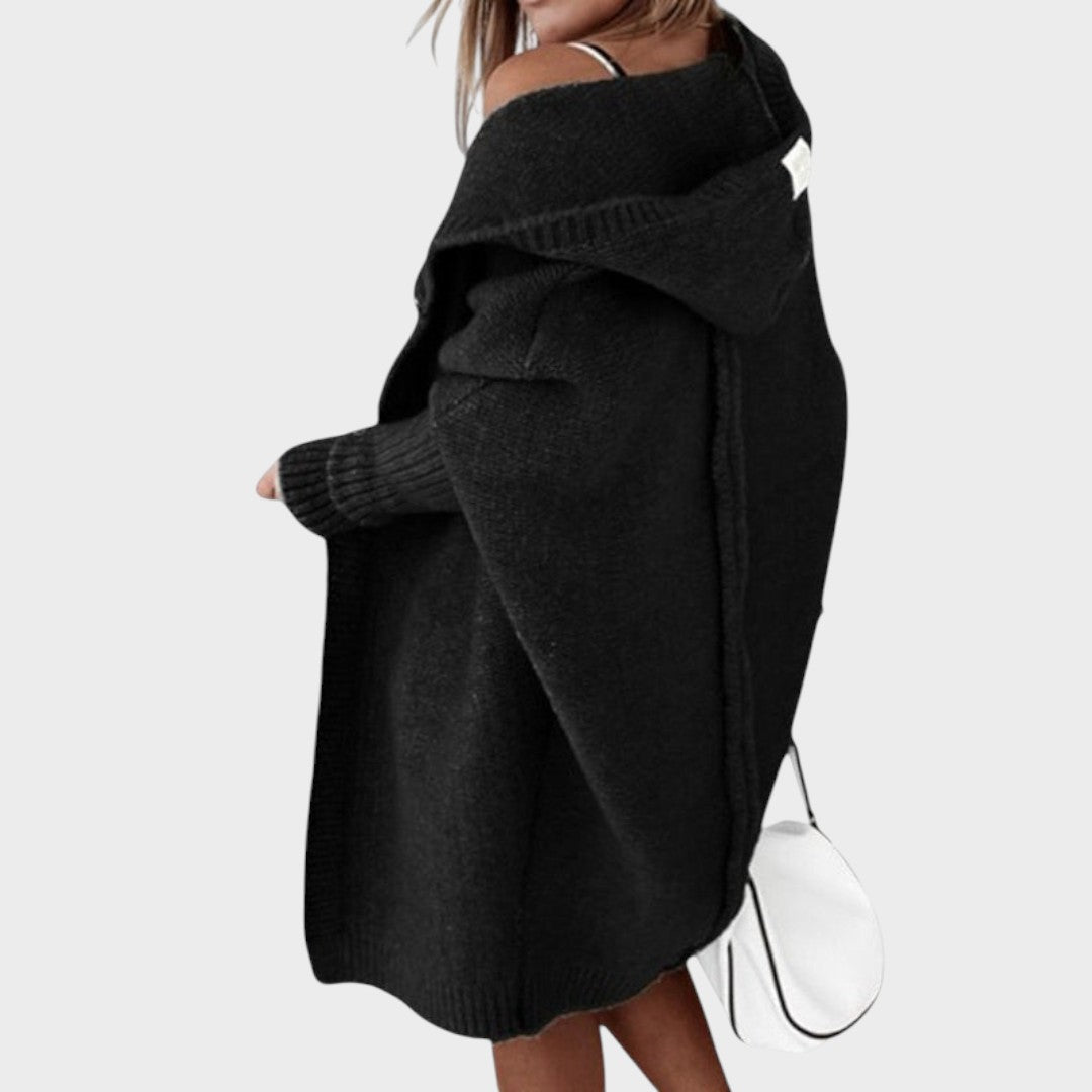 Marcela™ | Oversized pletený cardigan s kapucňou
