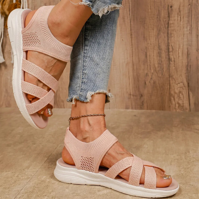 Lina | Wide Toe Slip-On Sandals