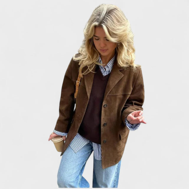 Salomé™ | Oversize kabát s luxusným vzhľadom semišu