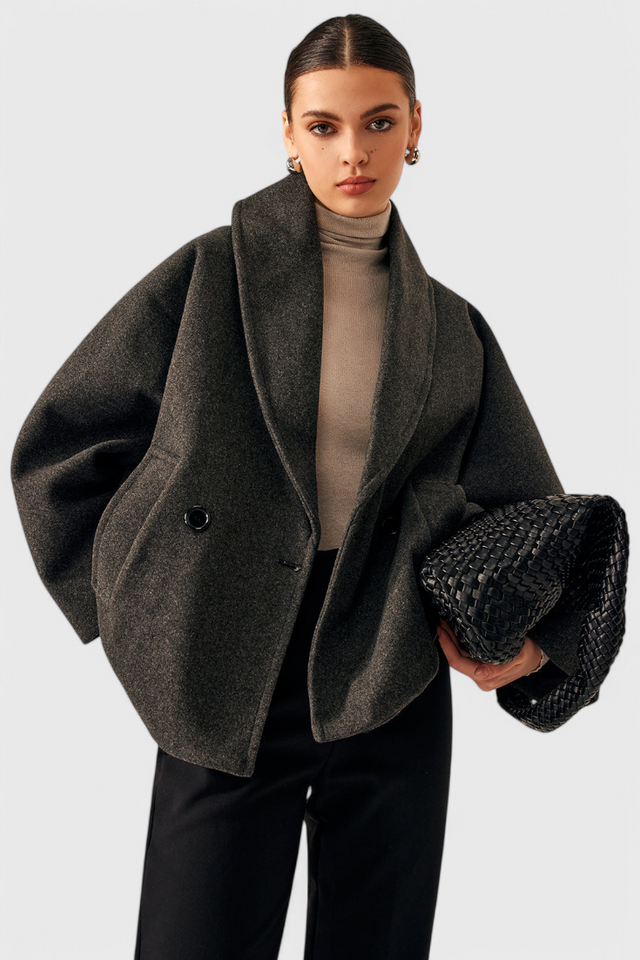 Helena Abrigo de Tweed Oversized