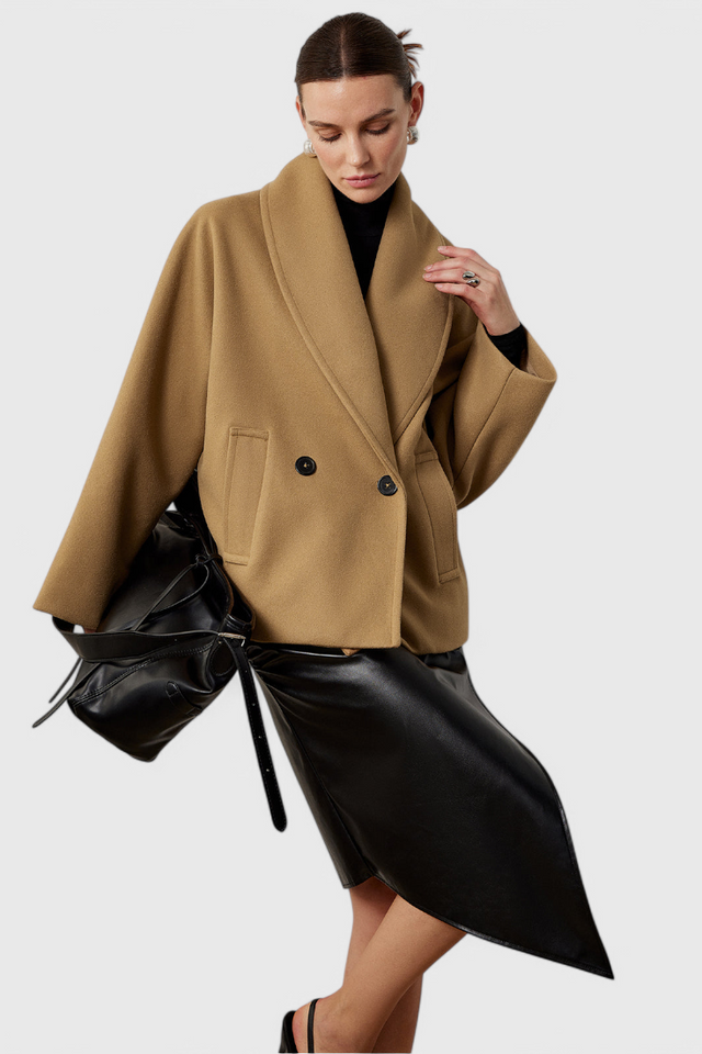 Helena Abrigo de Tweed Oversized