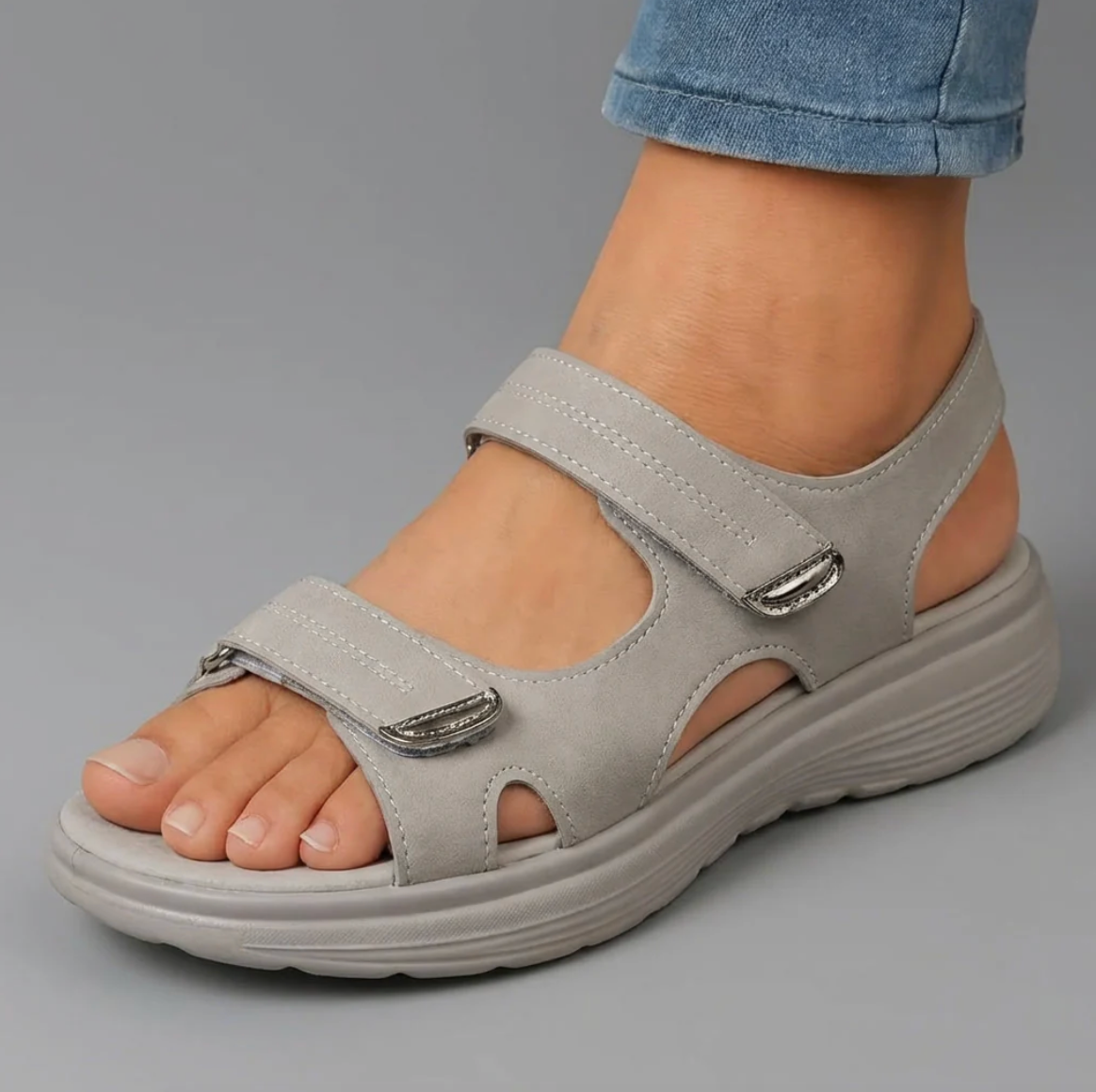 Soline | Wide Fit Velcro Sandals