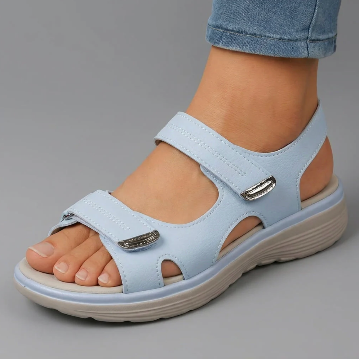 Soline | Wide Fit Velcro Sandals