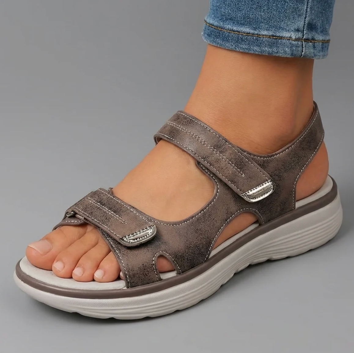 Soline | Wide Fit Velcro Sandals