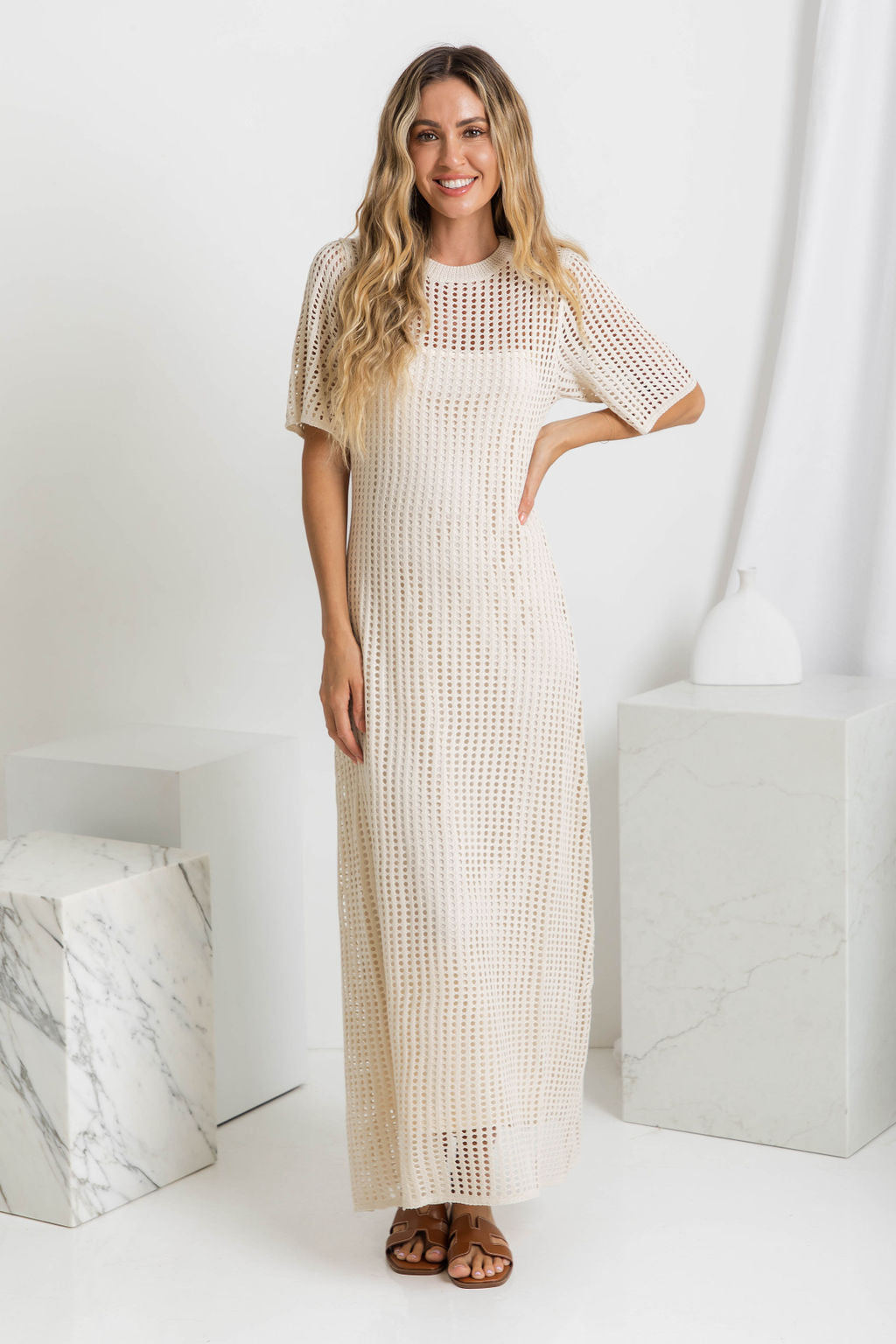 Ana™ | Elegantné maxi šaty z háčkovania