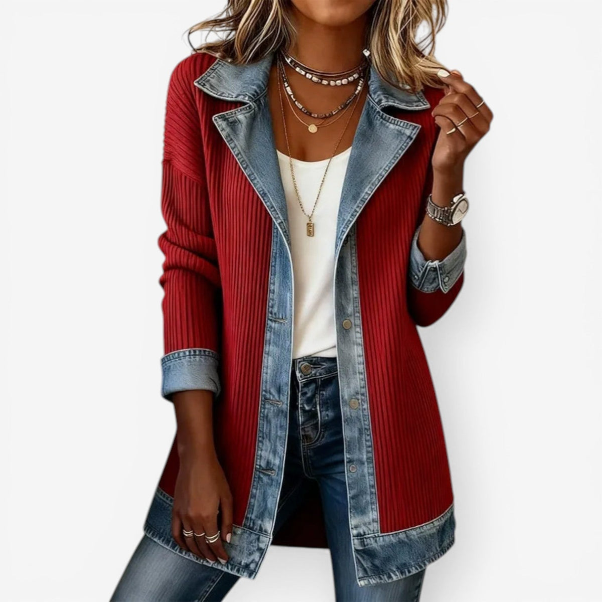 Emilia™ | Elegantný džínový blazer