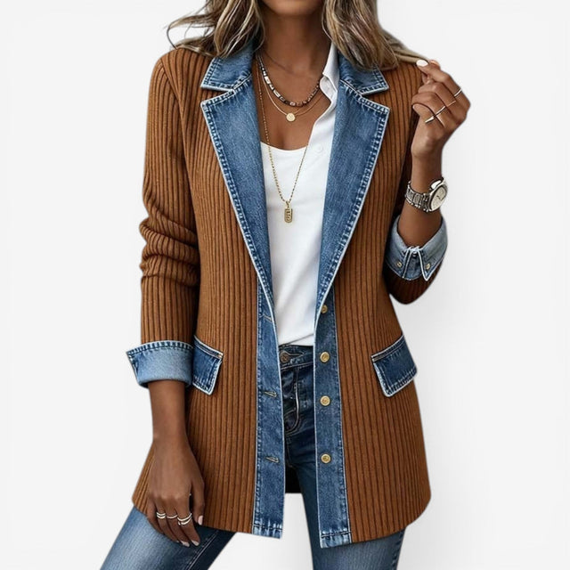 Emilia™ | Elegantný džínový blazer