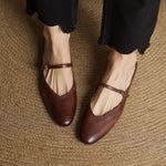 Audrey | Mary Jane Leather Mules