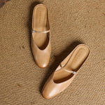 Audrey | Mary Jane Leather Mules