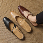 Audrey | Mary Jane Leather Mules