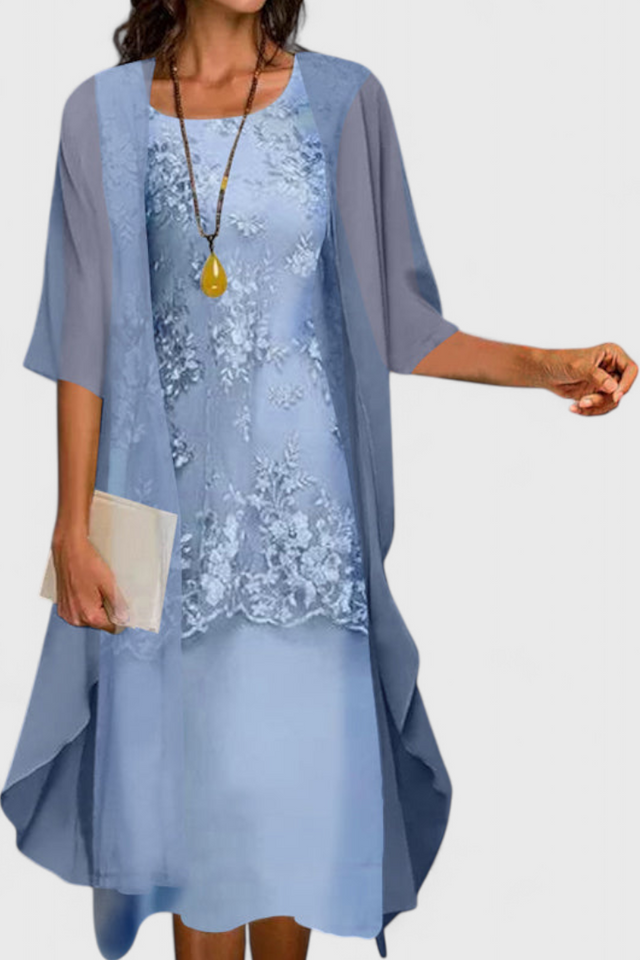 Elegantný Chiffonový Šaty Set Apolline s Nadčasovým Dizajnom