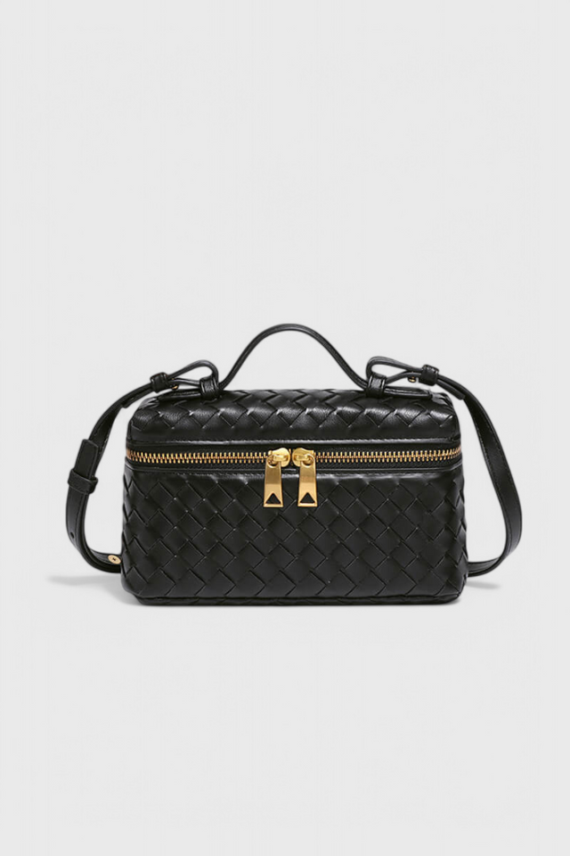 Milla Bolso Mini Woven s Dielmi v Zlatej