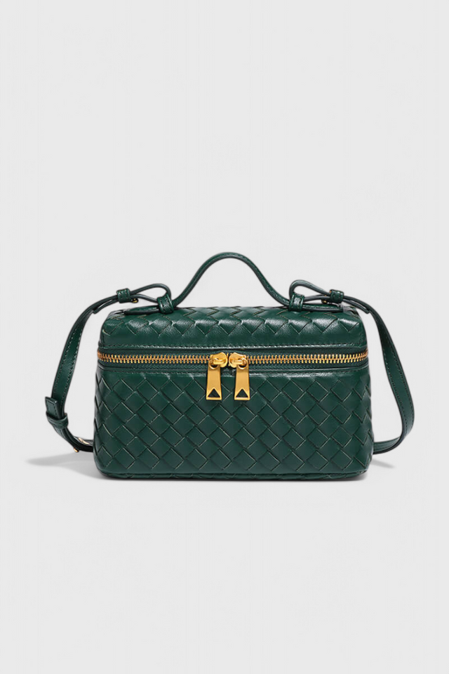 Milla Bolso Mini Woven s Dielmi v Zlatej