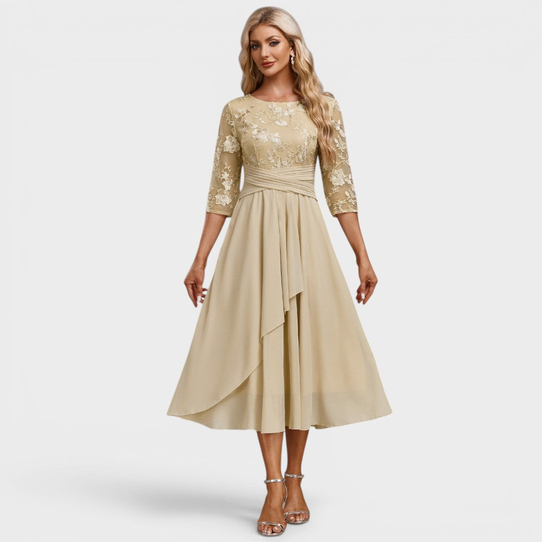 Irene™ | Elegantné midi šaty z čipky