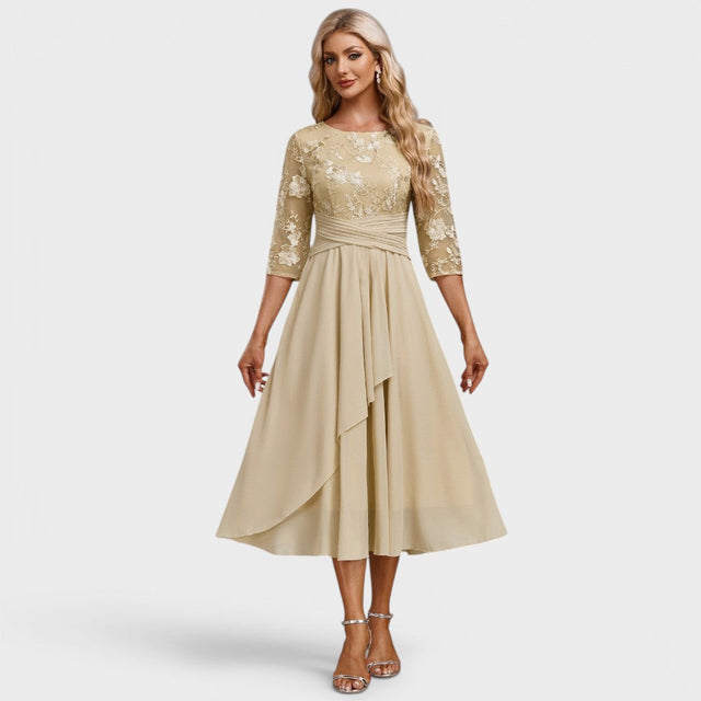 Irene™ | Elegantné midi šaty z čipky
