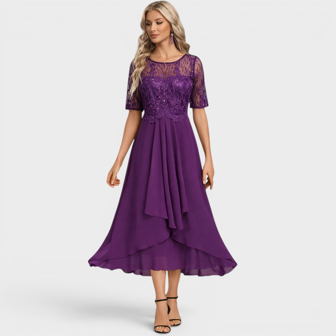Irene™ | Elegantné midi šaty z čipky