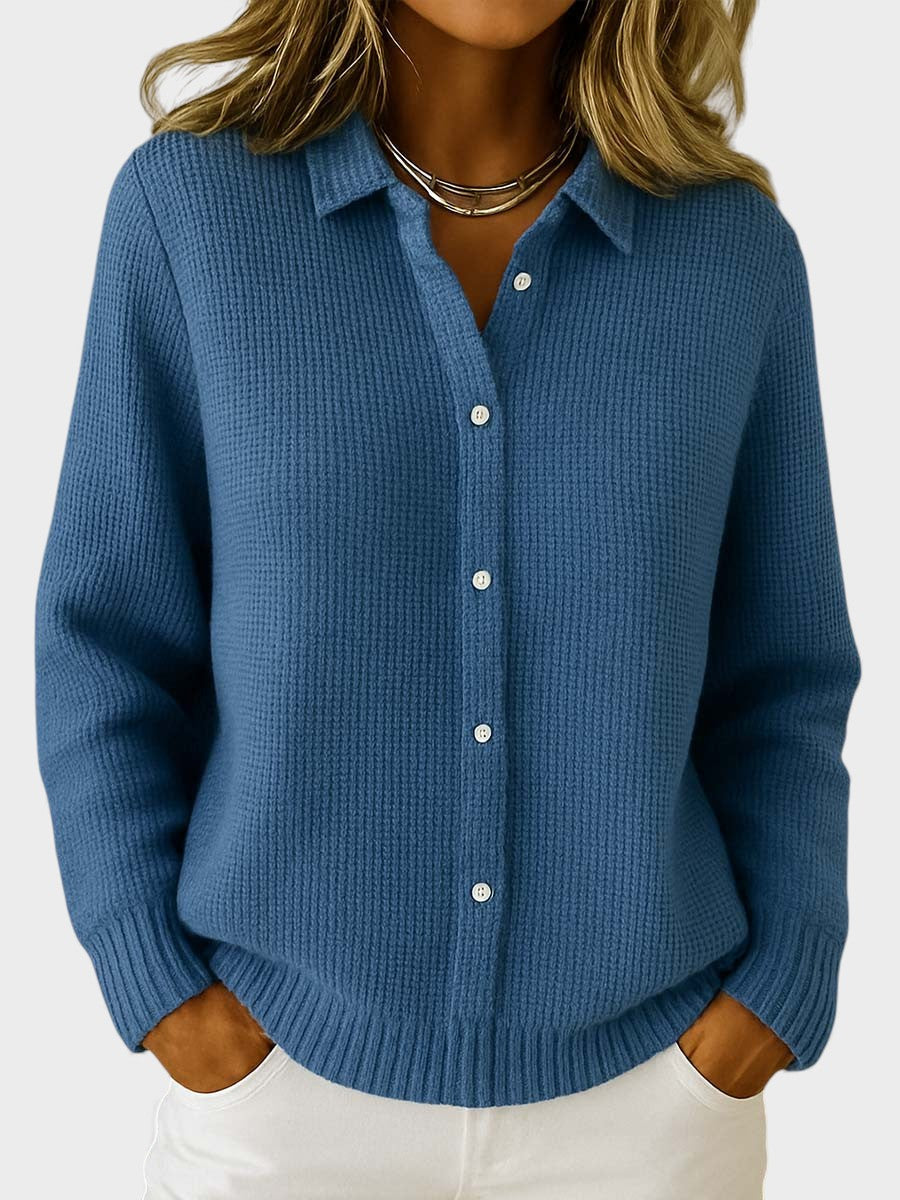 Lucía™ | Klasický pletený cardigan s gombíkmi