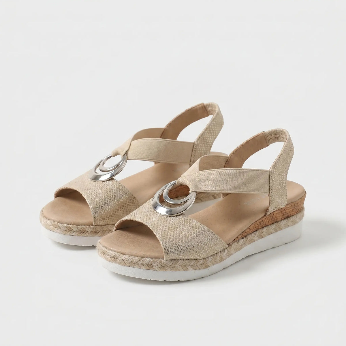 Serena | Cork Wedge Espadrille Sandals