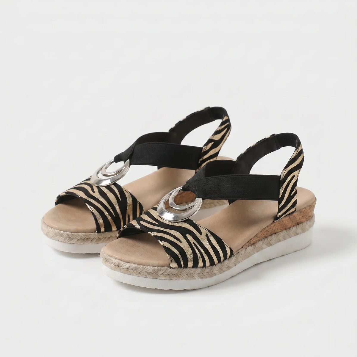 Serena | Cork Wedge Espadrille Sandals