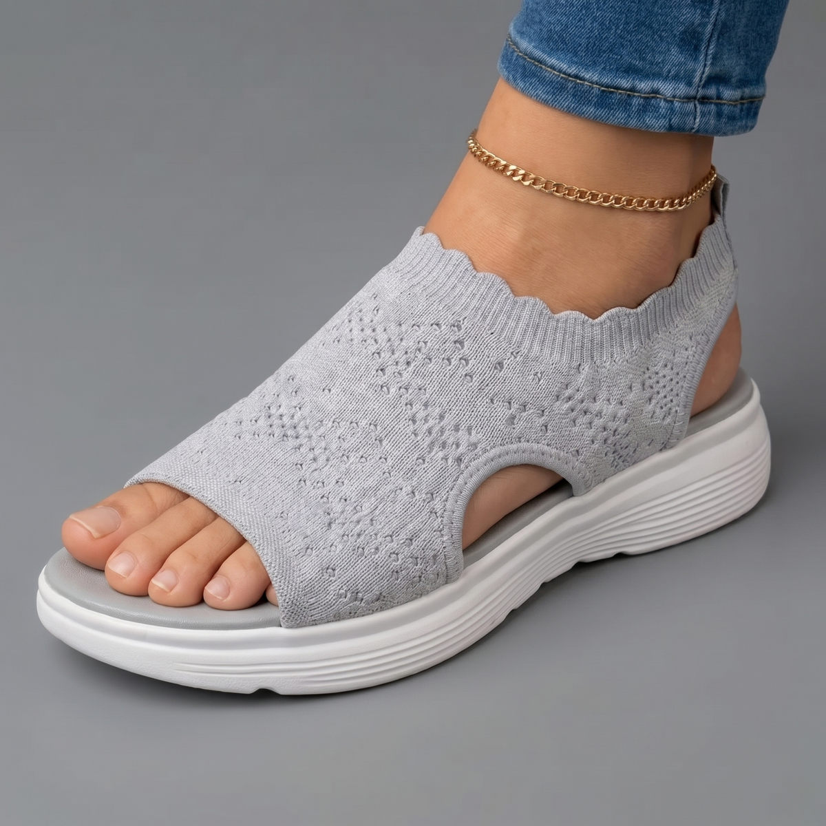 Amalfi | Breathable Mesh Platform Sandals