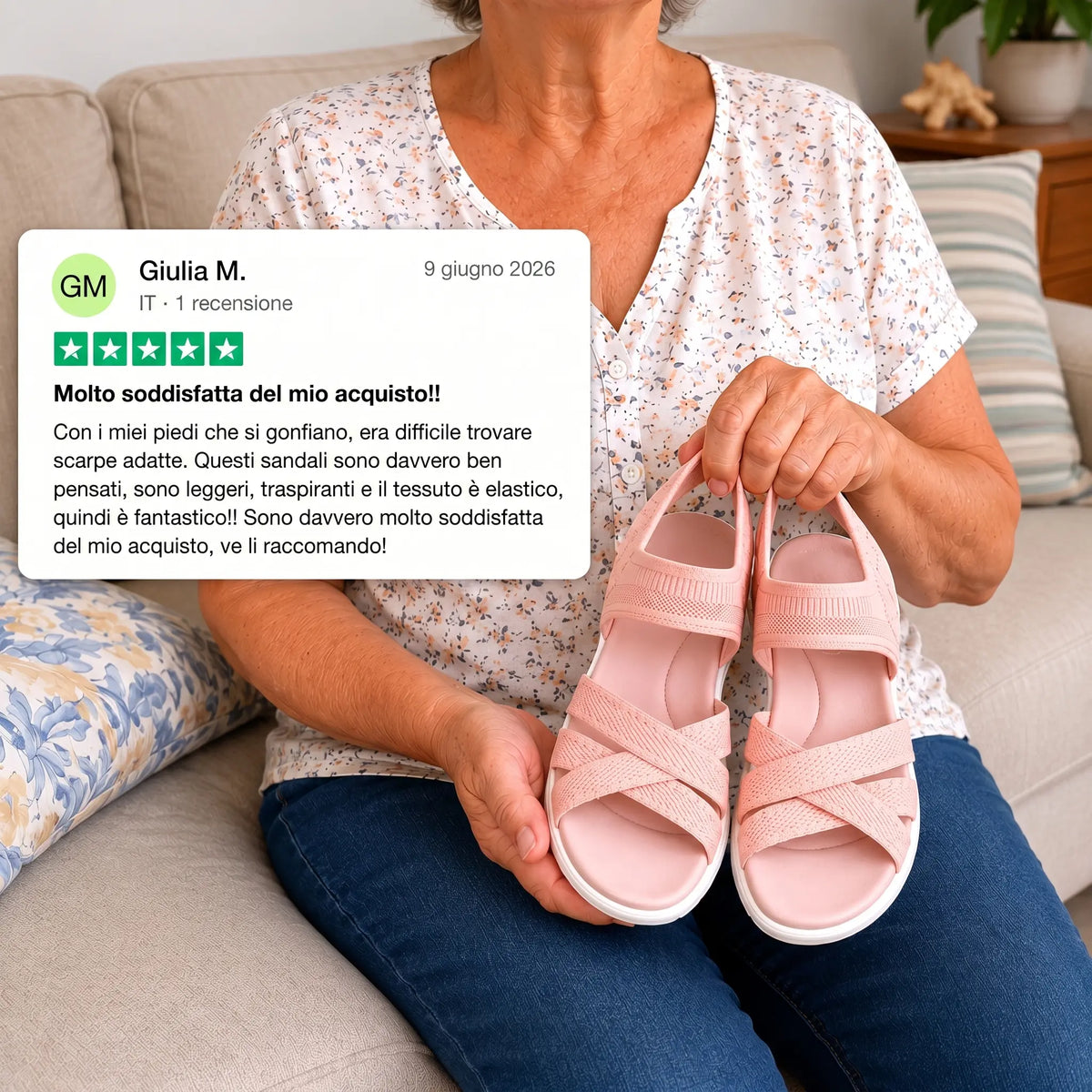 Lina | Wide Toe Slip-On Sandals