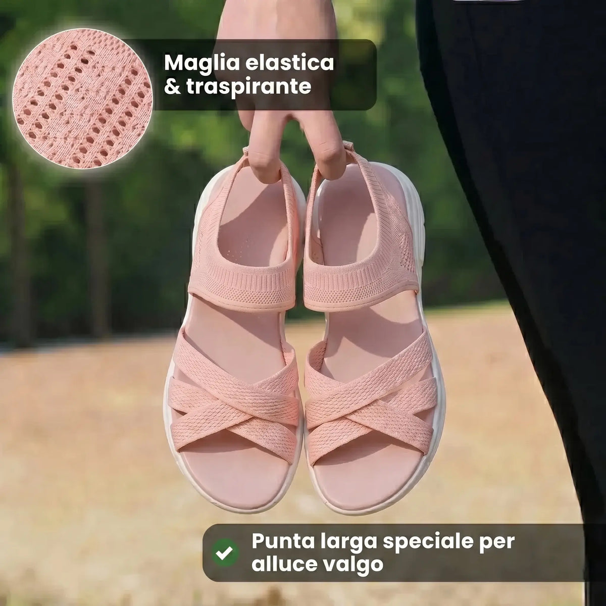 Lina | Wide Toe Slip-On Sandals