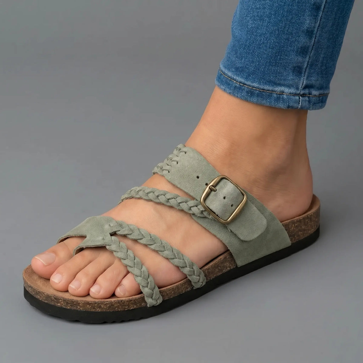 Mara | Woven Strap Footbed Sandals