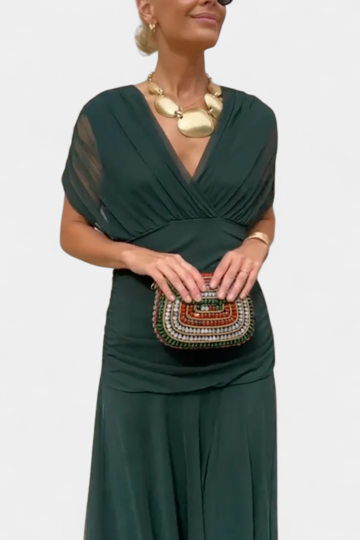 Herminia™ | Elegantné šaty s výstrihom do V