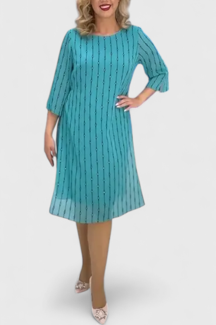 Elegantné Chiffonové Šaty Polly s Klasickým Strihom a Plynulým Padaním