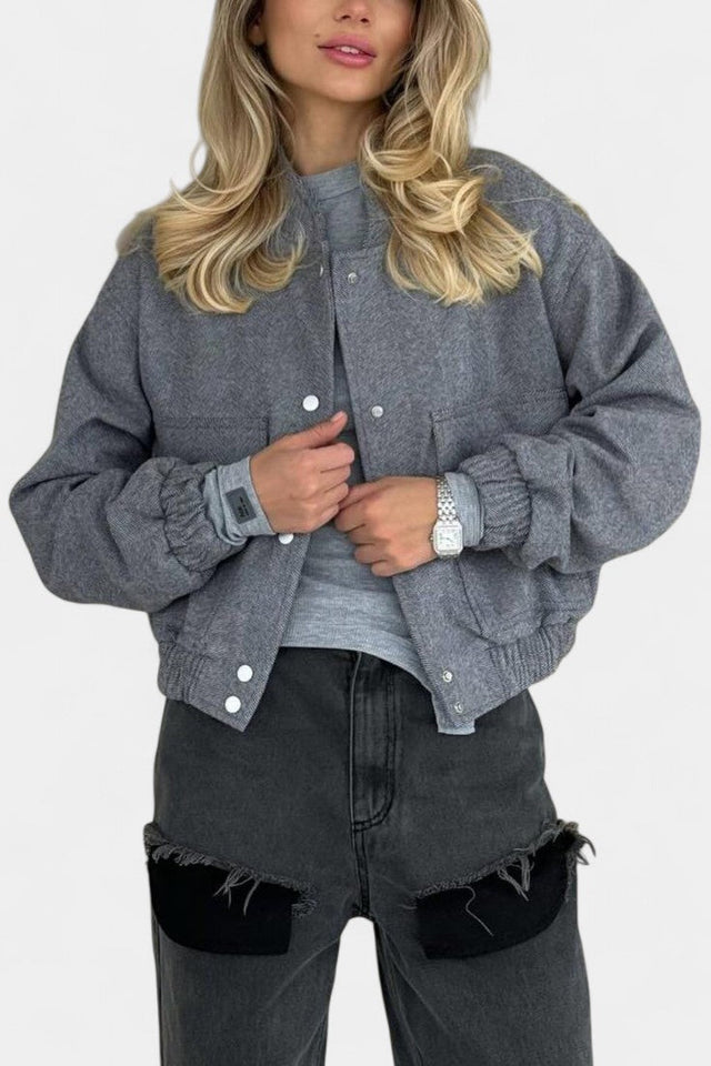 Lulu Minimalistická Casual Bunda