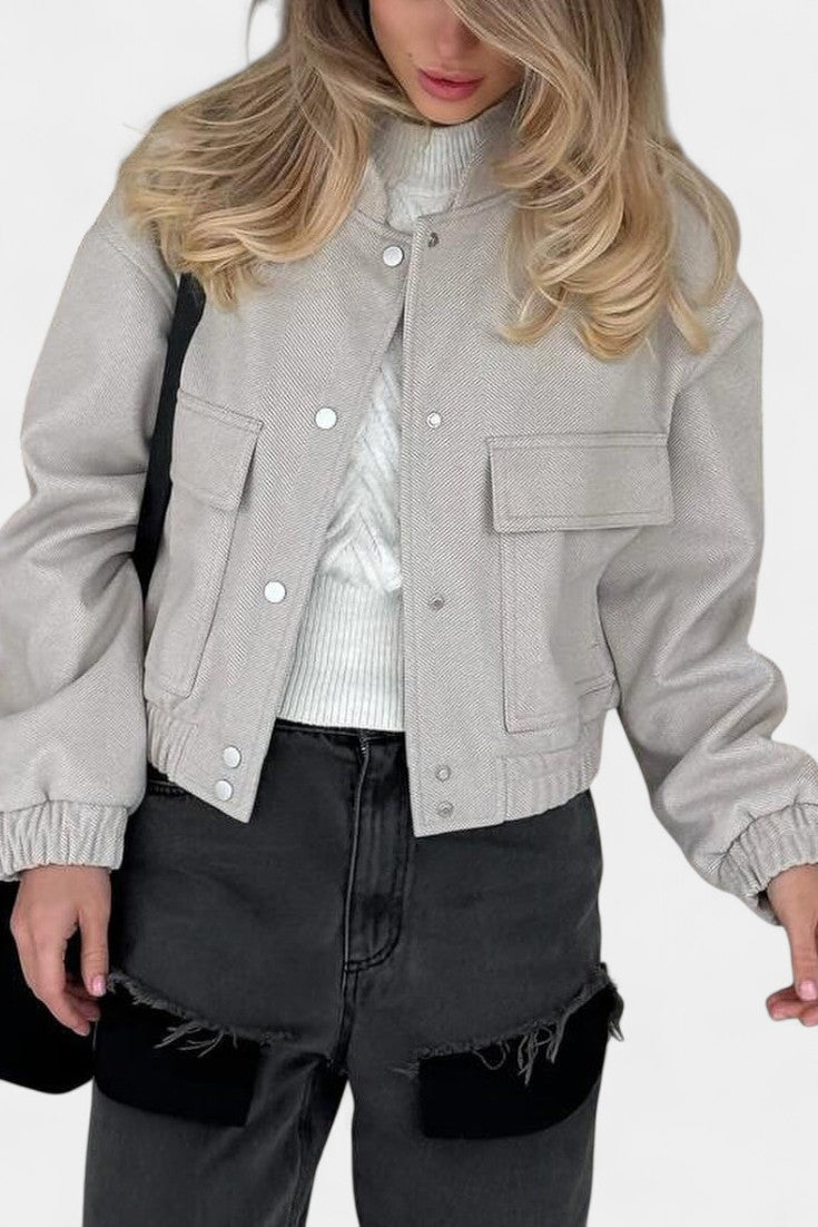 Lulu Minimalistická Casual Bunda