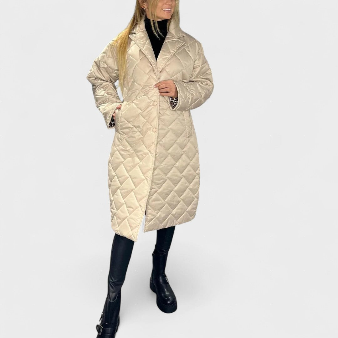 Isela™ | Reverzibilný kabát s elegantnou leopardou podšívkou