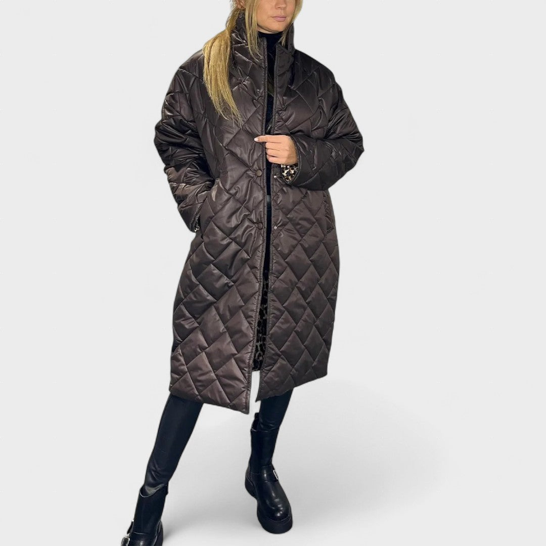 Isela™ | Reverzibilný kabát s elegantnou leopardou podšívkou