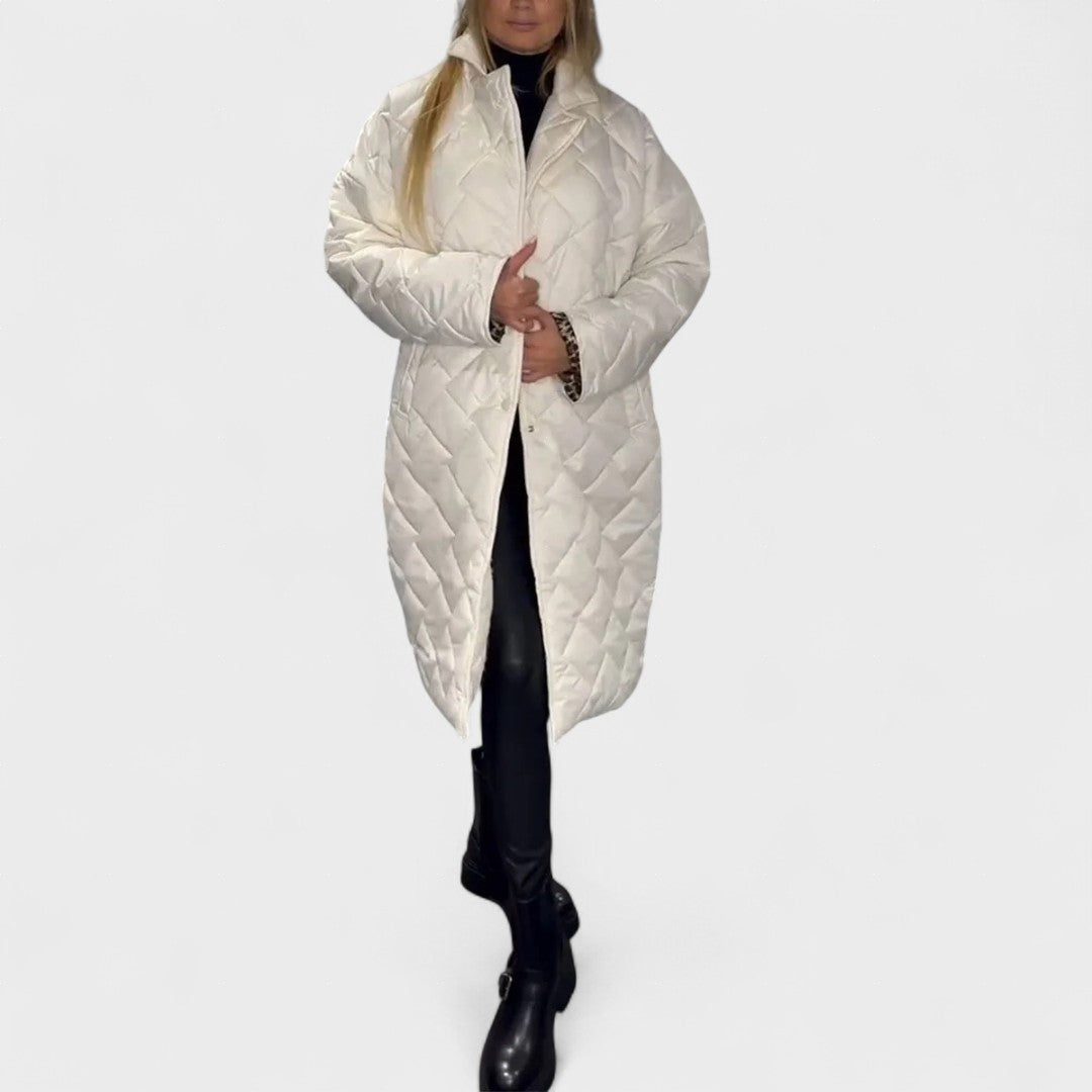 Isela™ | Reverzibilný kabát s elegantnou leopardou podšívkou
