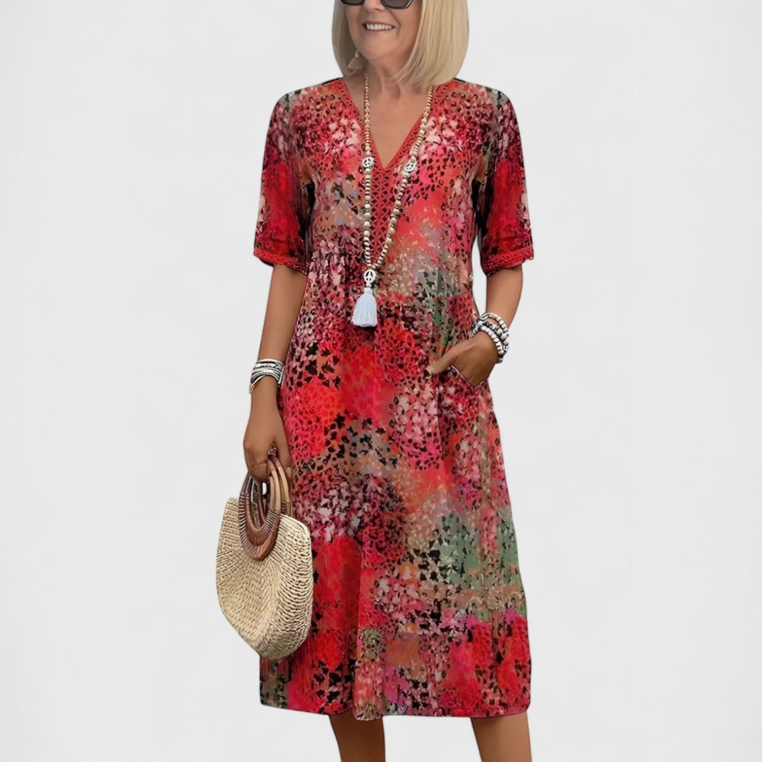 Teresa™ | Elegantné kvetinové boho šaty