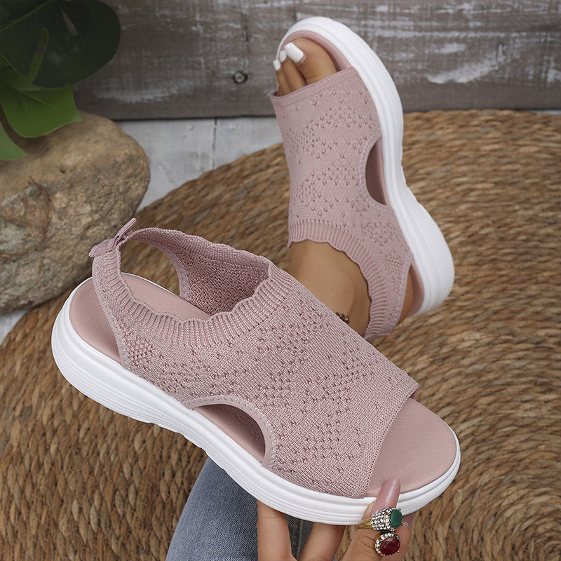Amalfi | Breathable Mesh Platform Sandals